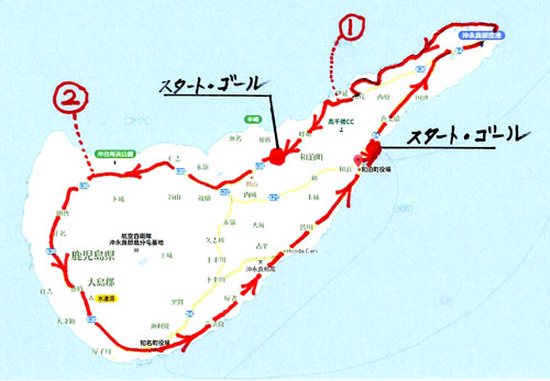 沖永良部島をマラソンで走る